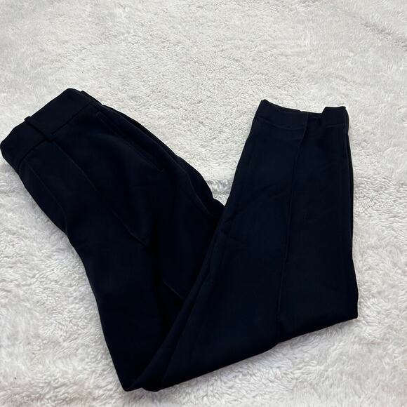 Vince Pants - Vince Womens Straight Leg Trouser Pants Black S Career Business Teacher Workwear